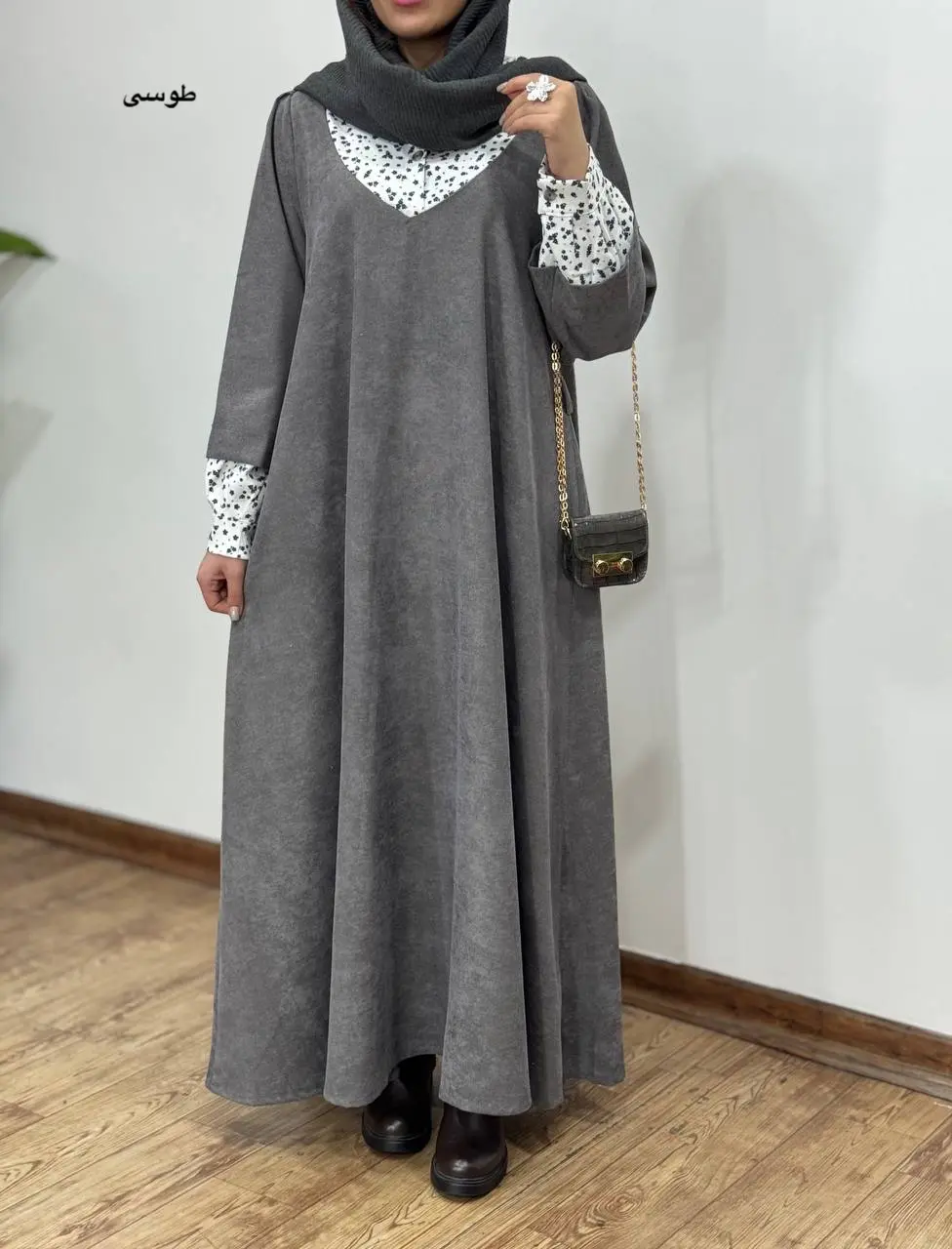 پیراهن مانتویی پاییزه نورین 6